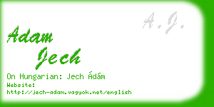 adam jech business card