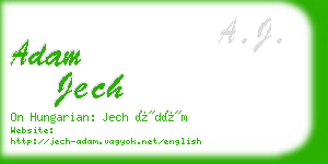 adam jech business card